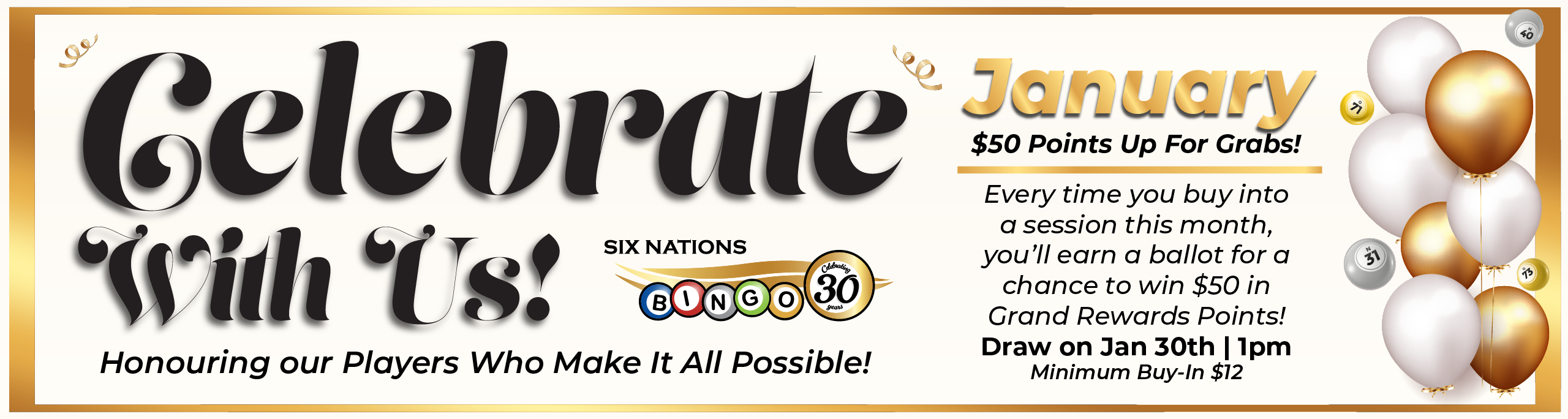 Six Nations Bingo Celebrating 30 Years